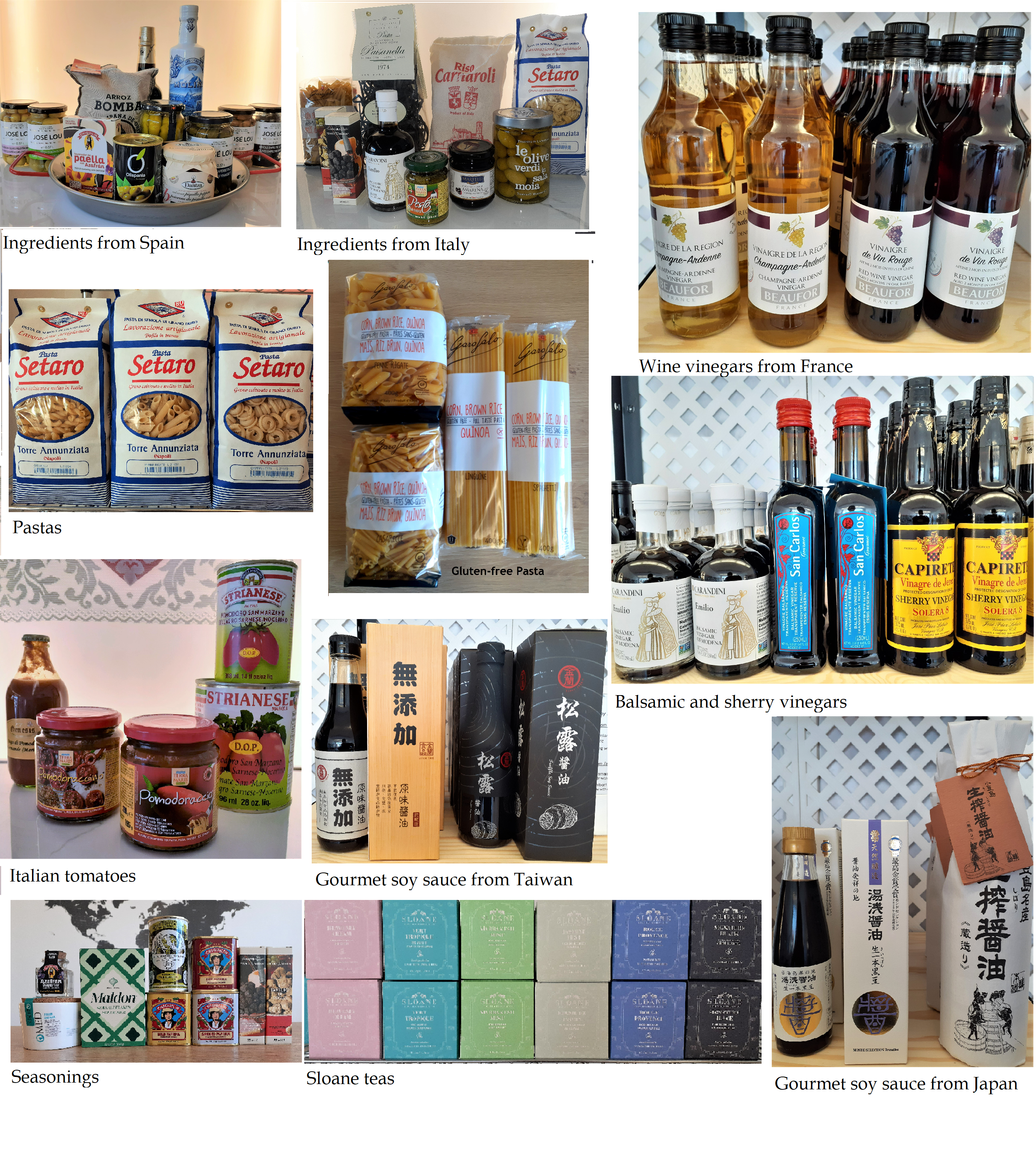 Select gourmet products
